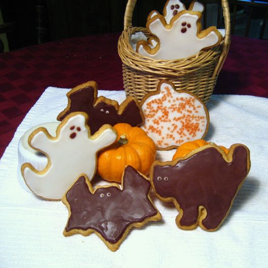 Halloween themed cookies